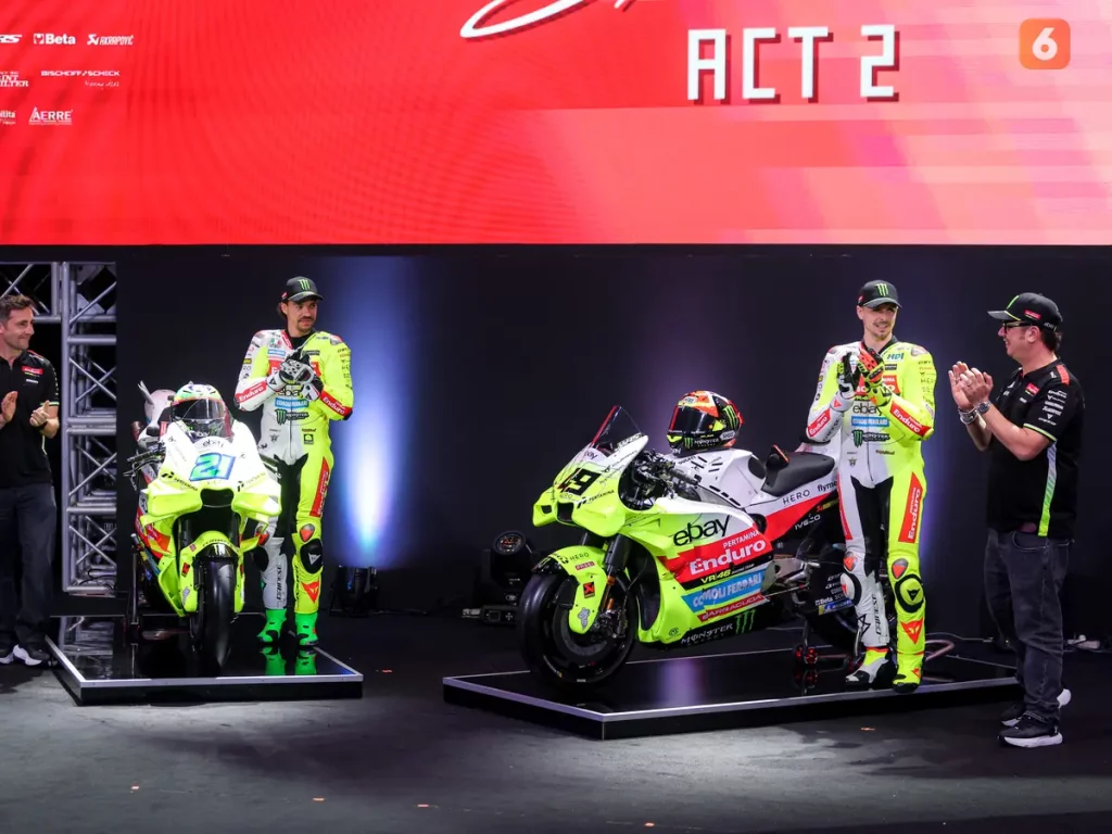 MotoGP 2025: Livery Pertamina Enduro VR46 Racing Team yang Diluncurkan di Indonesi